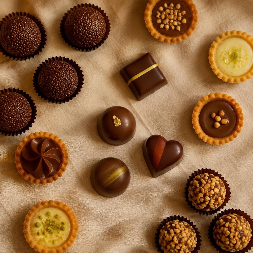 Brigadeiros, bombons e tortinhas